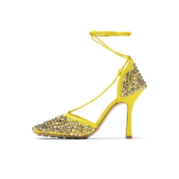 Bottega Veneta Sparkle Stretch Sandals Women's