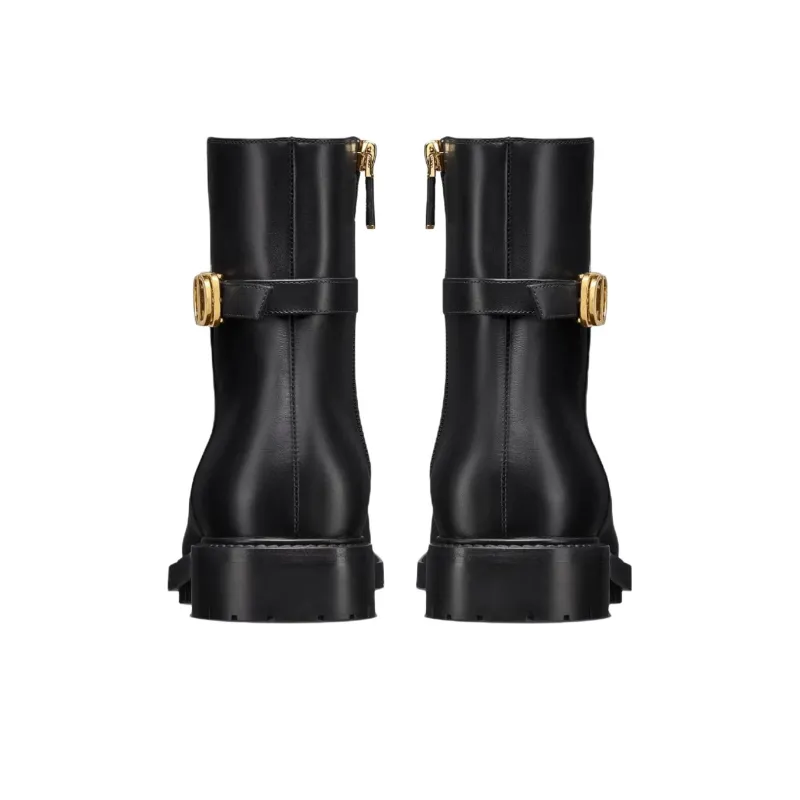 DIOR 30 Montaigne Ankle Boots Women's Black-5