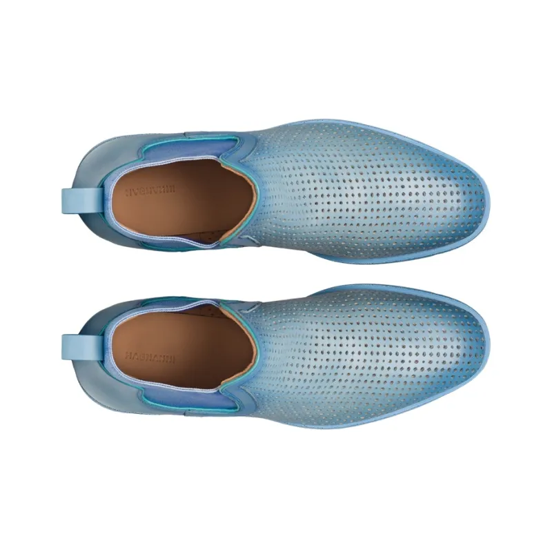 Magnanni Celeste Short Chelsea Boots Women's Blue-3