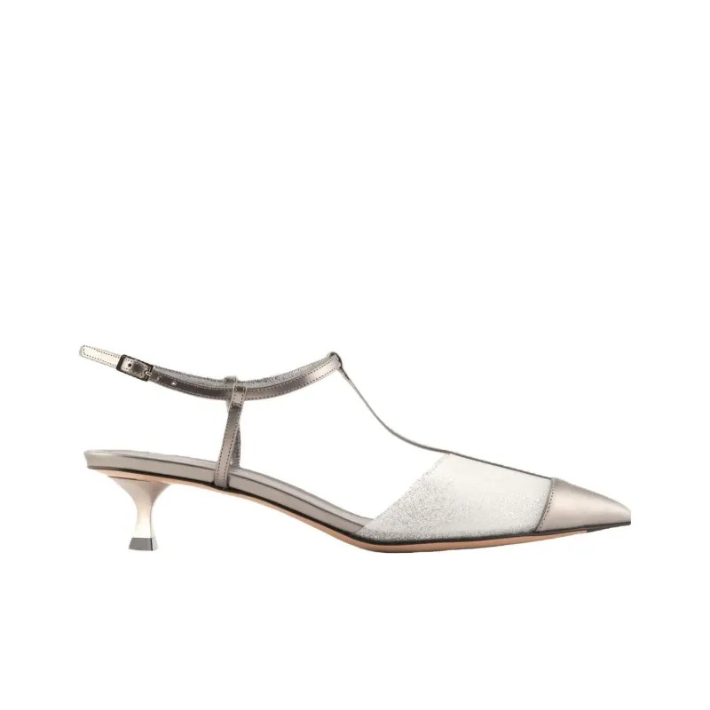 AMANI Flared Heel High Heels 3.5cm Women's Gold-1