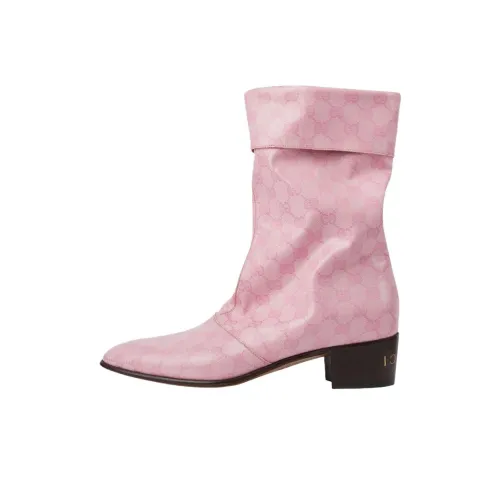 GUCCI Ankle Boots 4.5cm Men's Pink