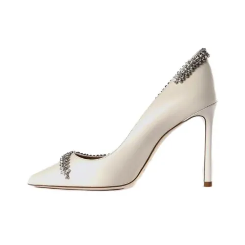Jimmy Choo ROMY Slim Heel High Heels 7cm Women's White