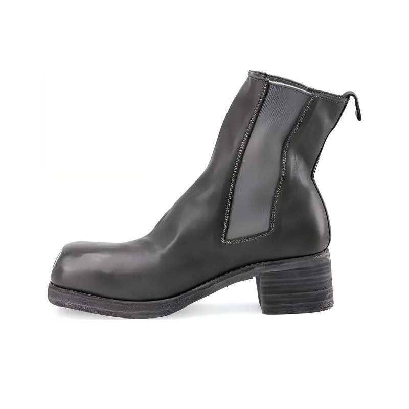 GUIDI Crew Chelsea Boots Unisex Gray-0