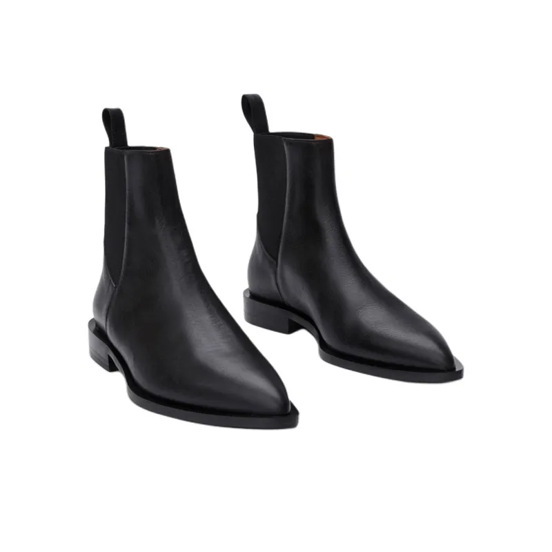 ATP Atelier Lauro Short Chelsea Boots Women's Black-3