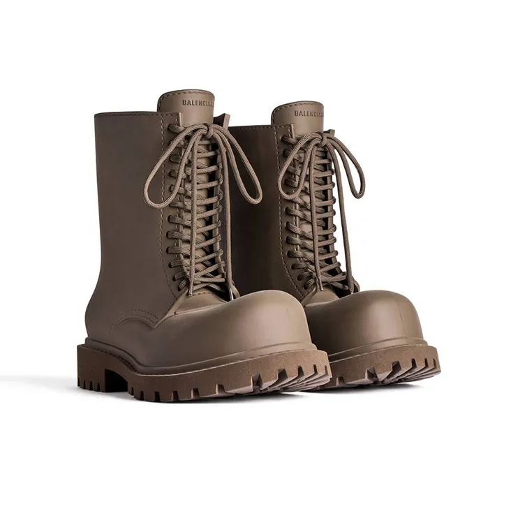 Balenciaga Steroid Ankle Boots Men's Brown-2