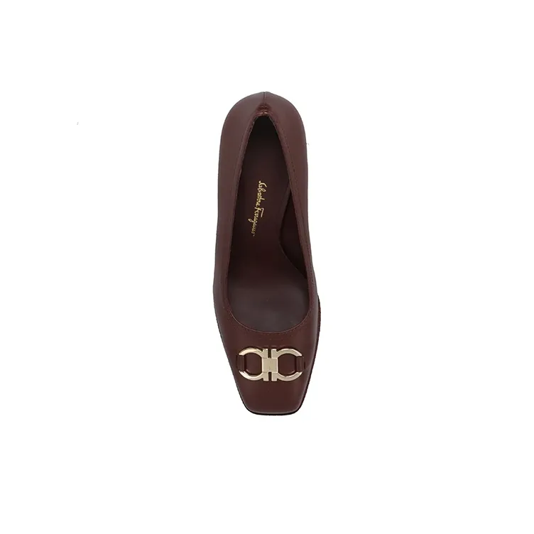 FERRAGAMO Otilia Logo-plaque Pumps-4