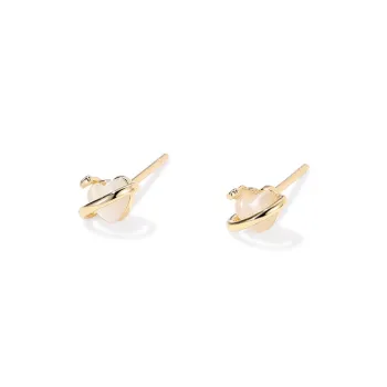 LOOK NICE 925 Sterling Silver Needle Stud Earrings Women's