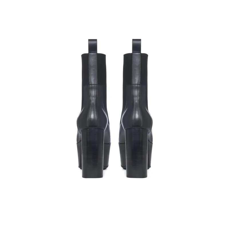 RICK OWENS Minimal Grill 195mm Leather Platform Boots-5