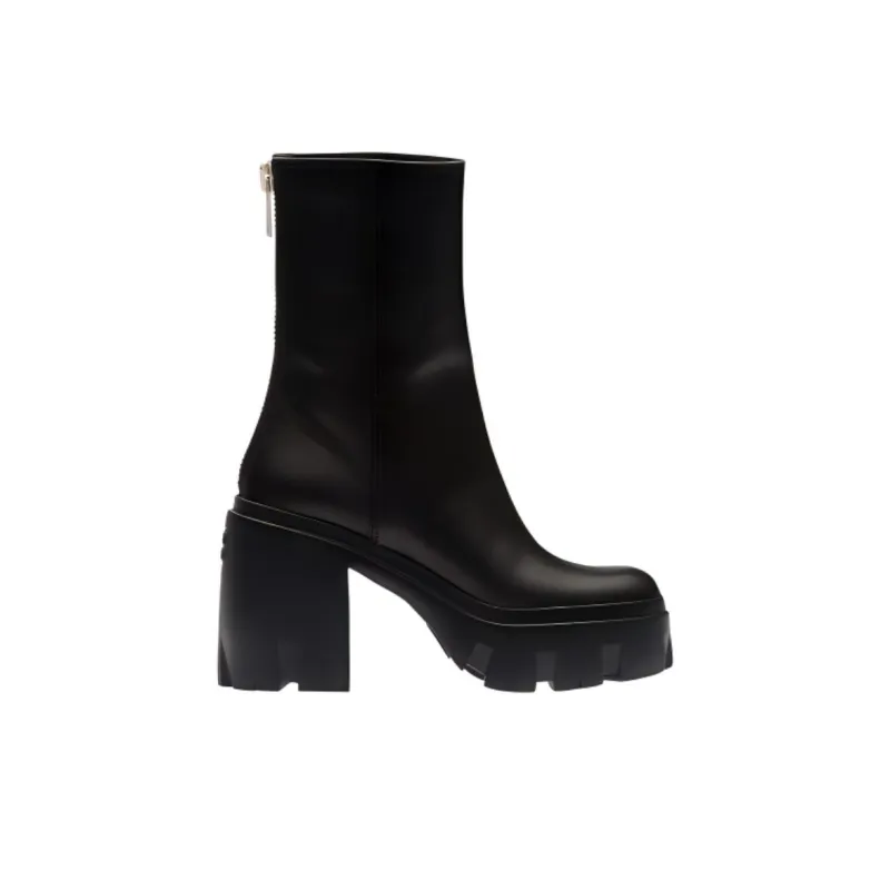 MIU MIU Platform Leather Boots-1