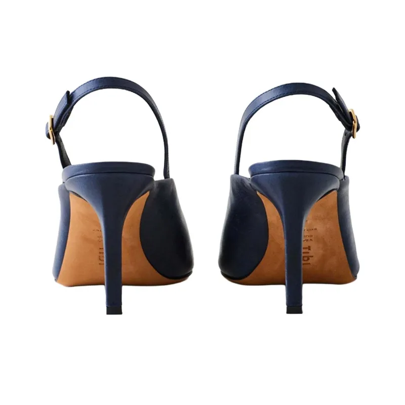 TIBI Neve Slim Heel High Heels Women's Dark Blue-3