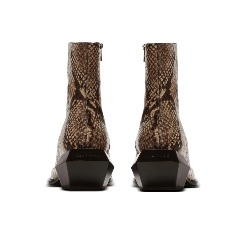 BALMAIN Ankle Boots Men's Brown-3