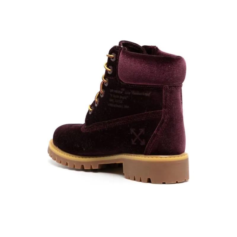 Timberland OFF WHITE X Women's 6 Inch Premium 'Bordeaux' Women's-3