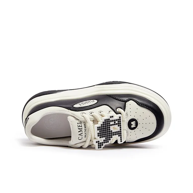 CAMEL Anti-Slip And Wear-Resistant Height Increasing Low-Top Skateboard Shoes Women's-3