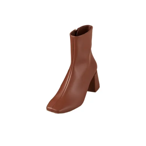 ALOHAS Ankle boots Silver 6.5cm Women's Brown