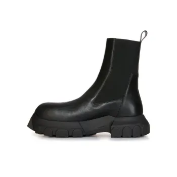 RICK OWENS Lido Beatle Bozo Tractor Boots Black