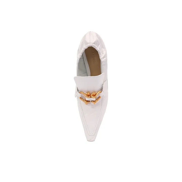 Bottega Veneta Slim Heel High Heels 9.6cm Women's White-3