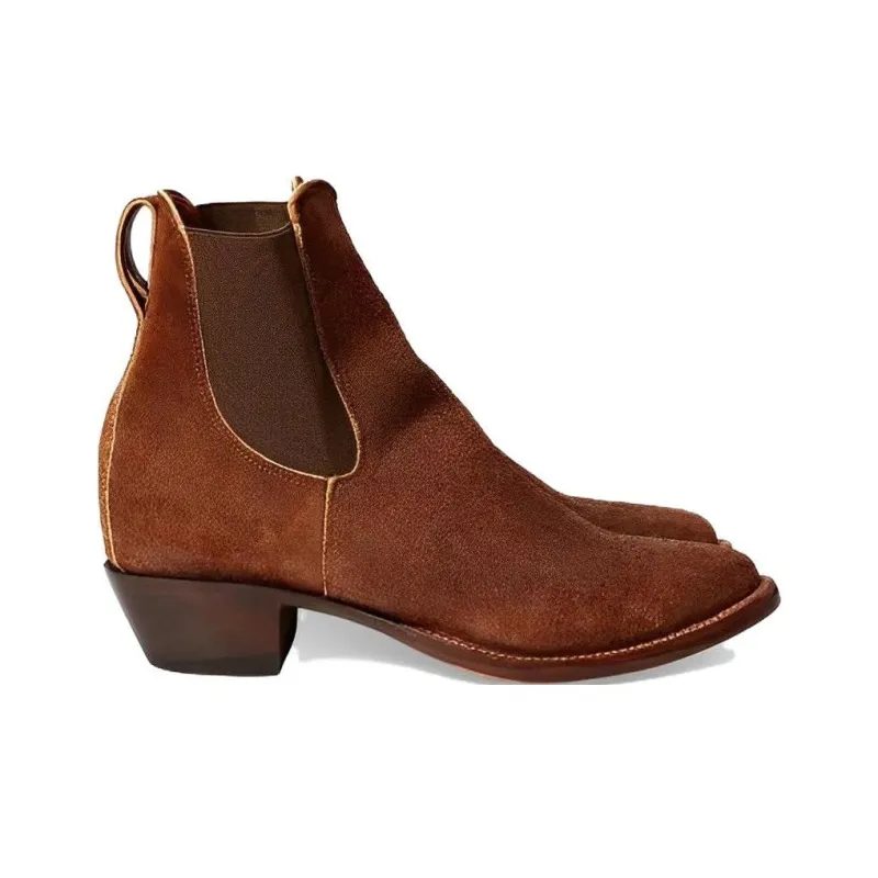 Polo Ralph Lauren Short Chelsea Boots 5cm Women's Brown-1