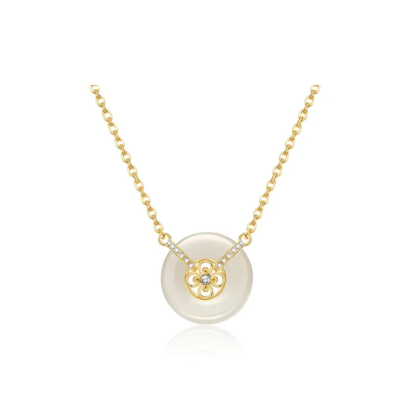 CHINA GOLD Chalcedony Necklaces Women's-0