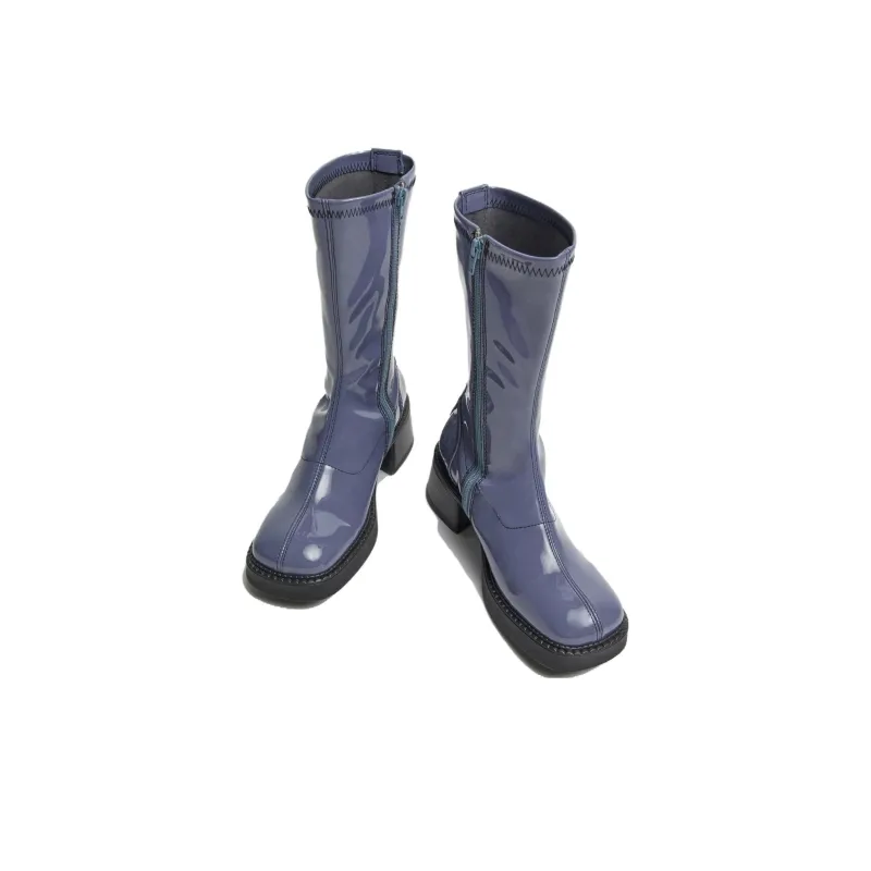 MIISTA Ankle Boots 6cm Women's Sky Blue-2