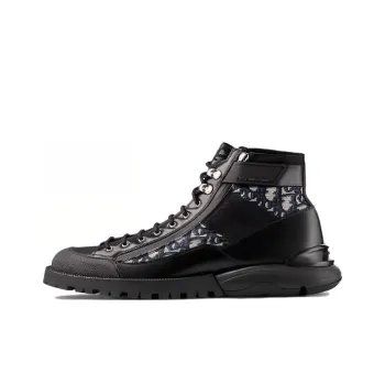 DIOR Oblique Combat Boot 'Black Beige'