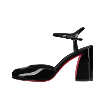 CL LUBOTING Jane Spool Heel High Heels 8.5cm Women's Black