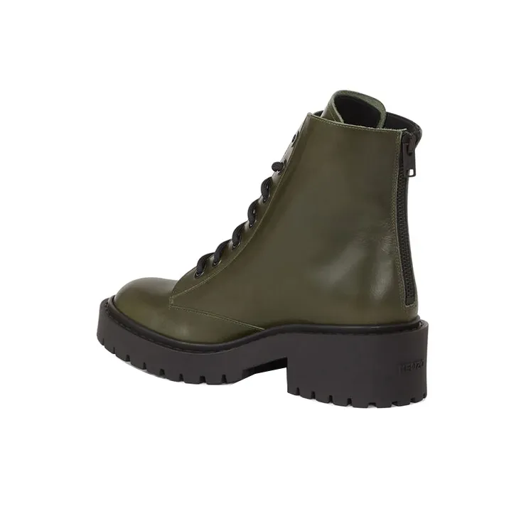 KENZO Ankle Boots Women's Dark Khaki-2