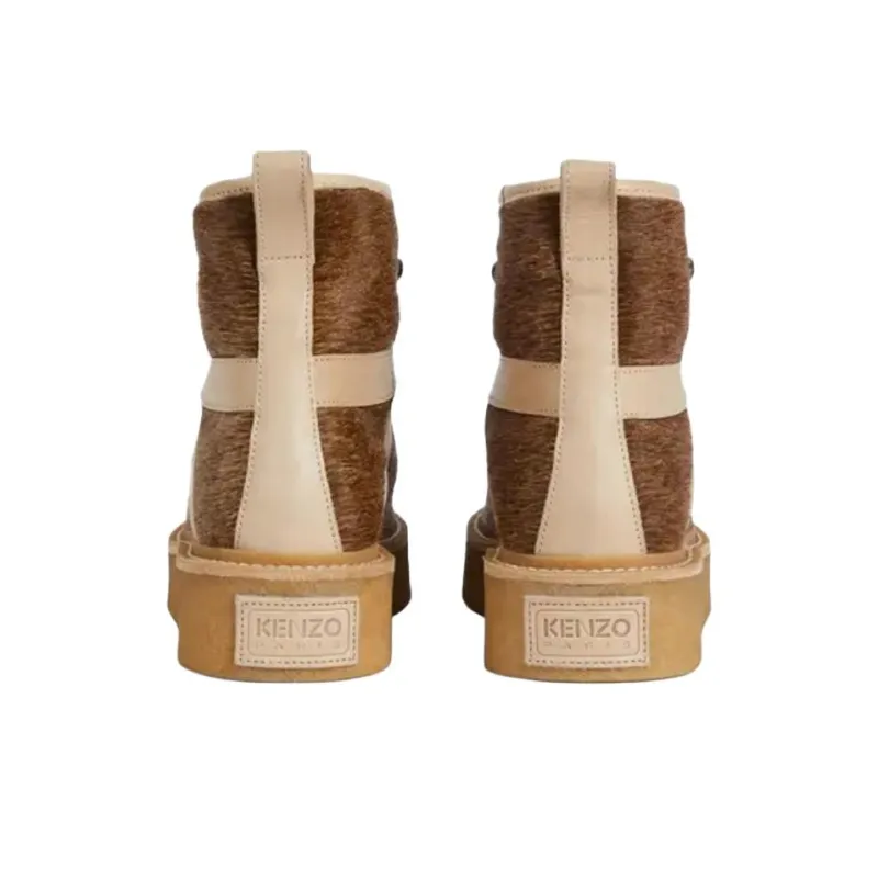 KENZO Ankle Boots 4cm Women's Brown-4