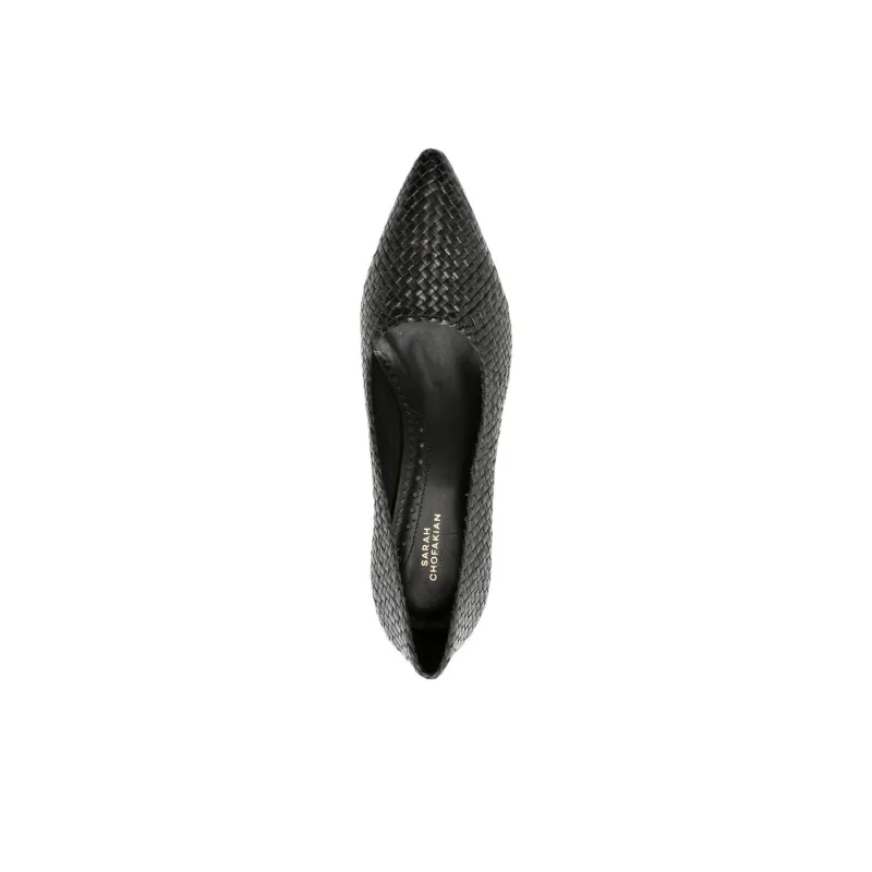 Sarah Chofakian Scarpin Liam Chunky Heel High Heels 6.5cm Women's Black-4