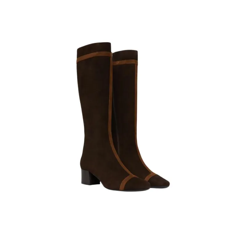 Carel Magalie Knee-high Boots 4cm Women's Brown-2