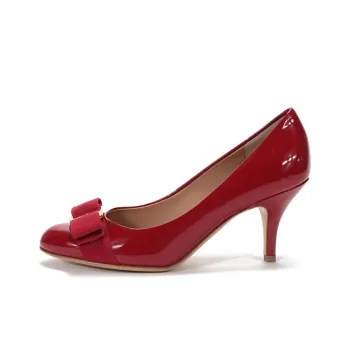 FERRAGAMO Vara High Heels 7cm Women's Red