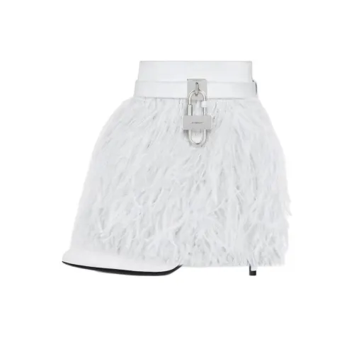Givenchy Shark Lock Ankle Boots 9.4cm Women's White