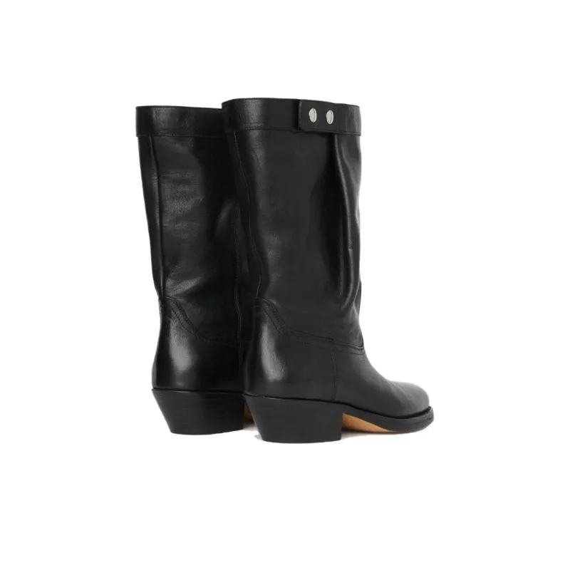 ISABEL MARANT Ankle Boots 4cm Women's Black-4