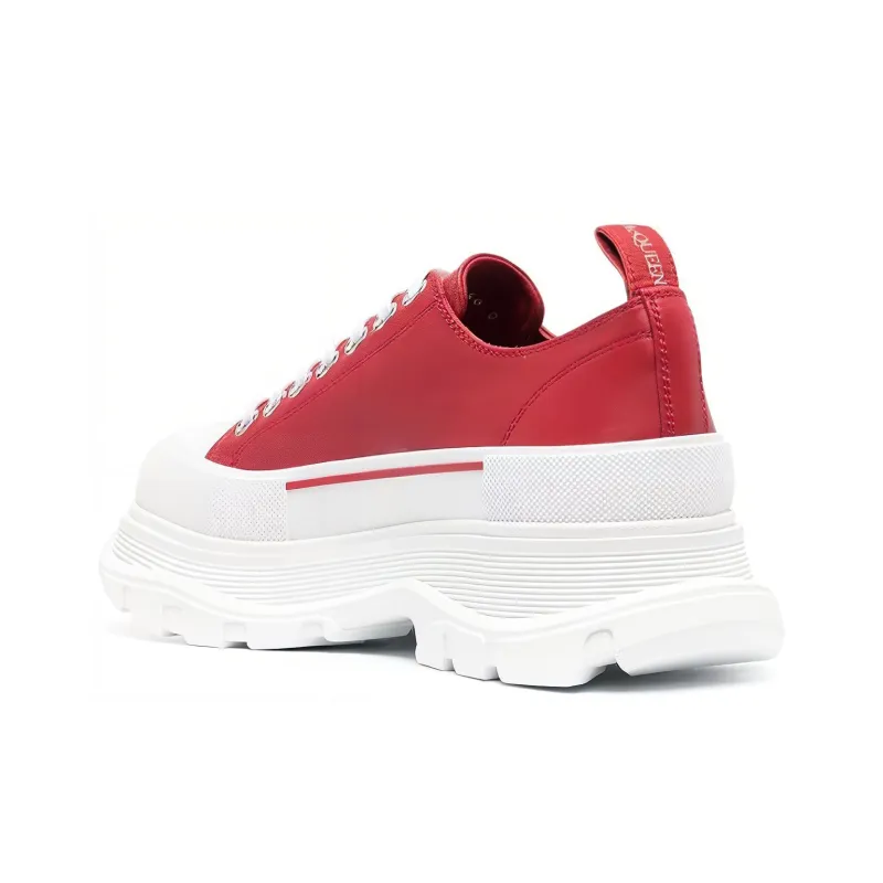 Alexander McQueen Tread Slick Sneakers 'Red White'-3