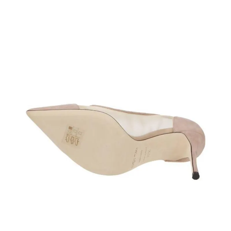 SERGIO ROSSI Godiva Slim Heel High Heels 10.5cm Women's Light Purple-5