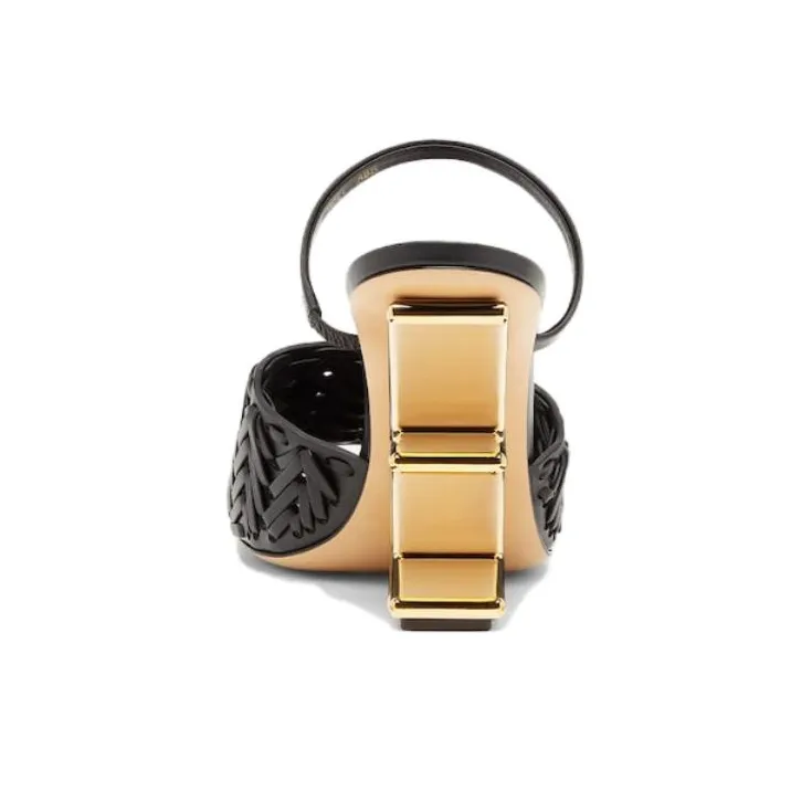FENDI First 95mm Leather Sandals-4