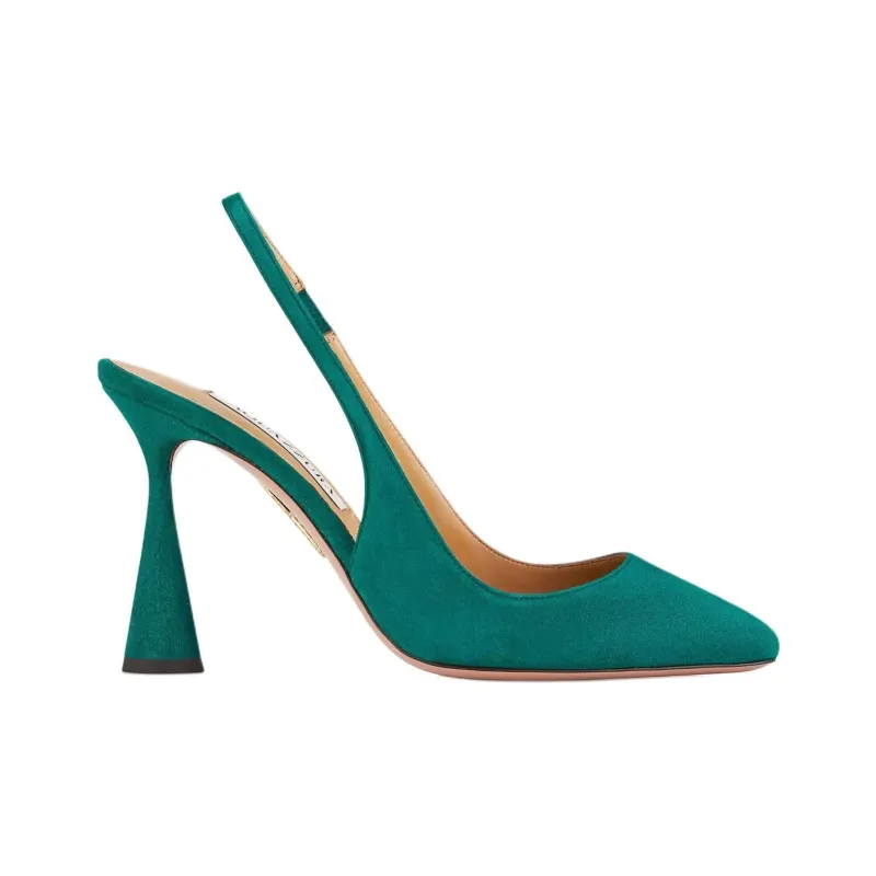 AQUAZZURA Amore Irregular Heel High Heels 9.5cm Women's Green-1