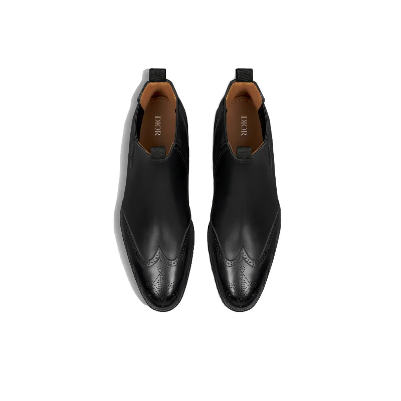 DIOR Timeless Short Chelsea Boots Men's Black-2