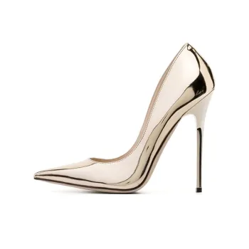 Jimmy Choo Anouk Slim Heel High Heels 12cm Women's Gold