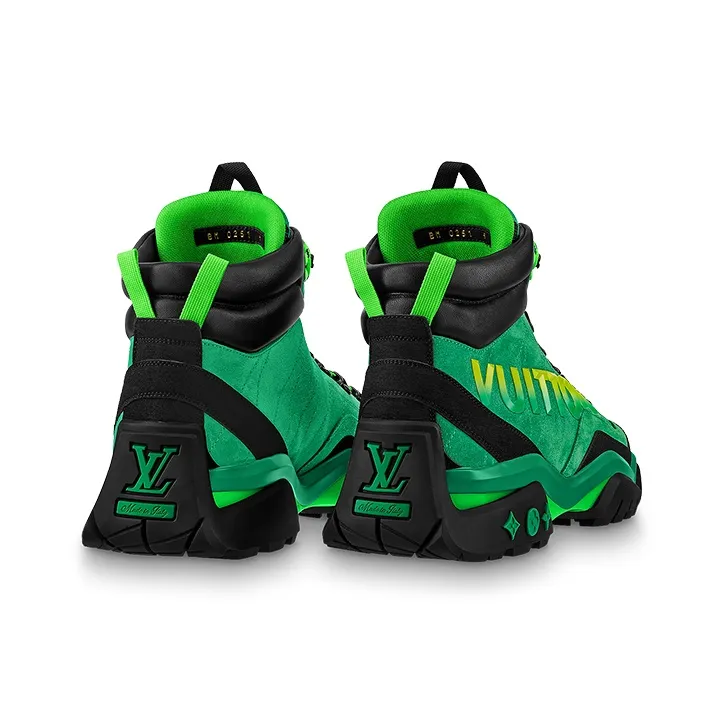 LOUIS VUITTON Millenium Ankle Boot Green Black-2
