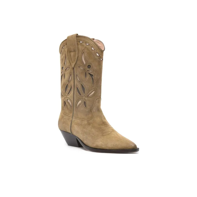 ISABEL MARANT Duerto Suede Mid-calf Boots-2