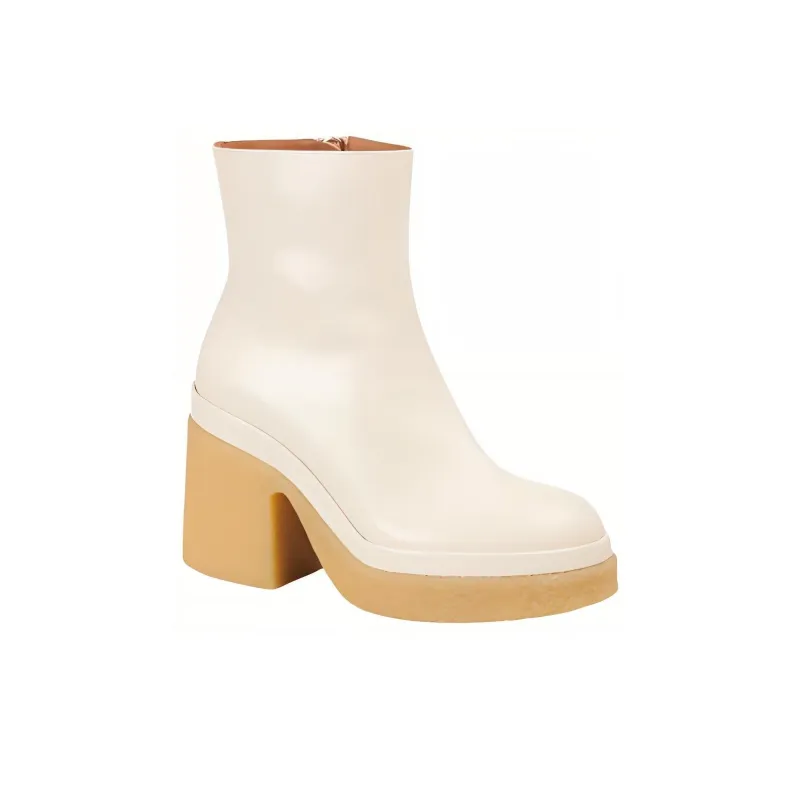 Chloe Kurtys Ankle Boots Women's White-2