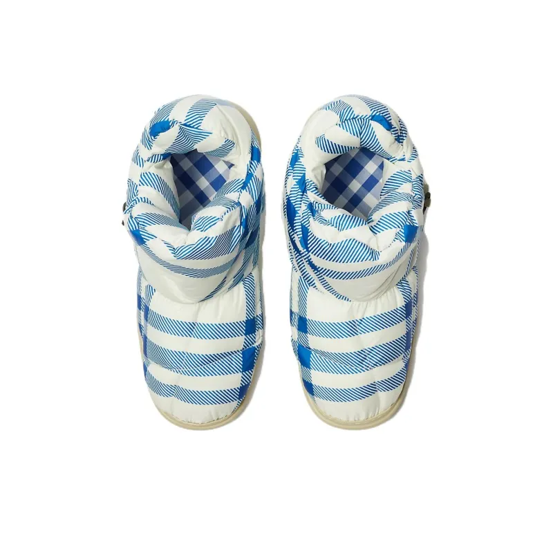 Burberry Checked Drawstring Padded Boots-3