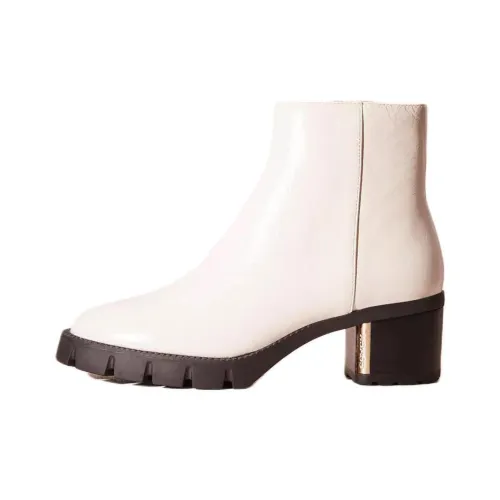 COACH Chrissy Ankle Boots 4cm Women's White