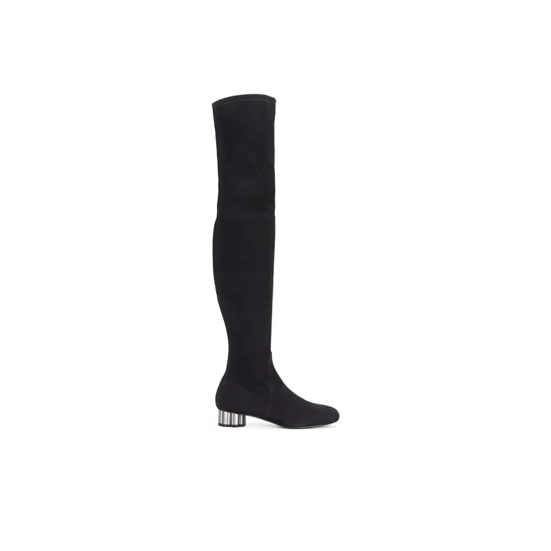 FERRAGAMO Brindisi Collection Knee high Boots Women's Black-1