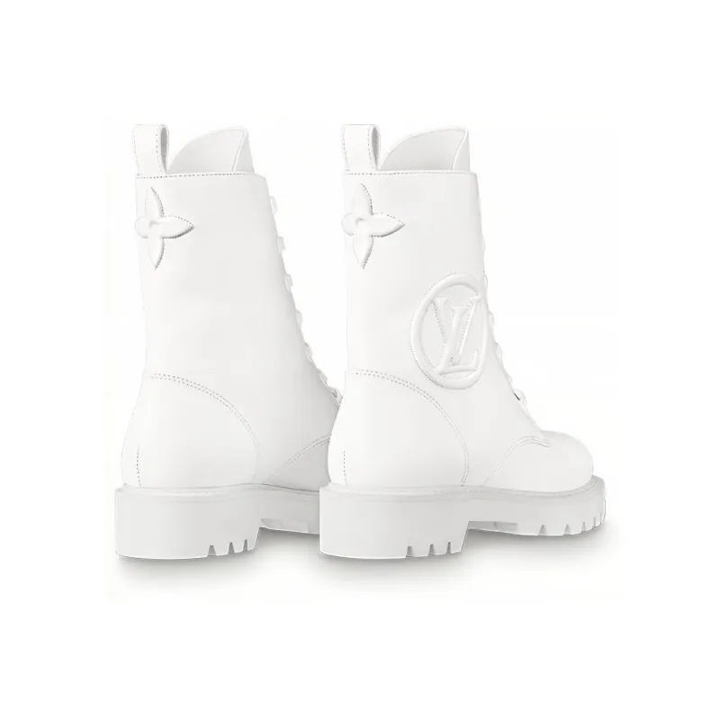 LOUIS VUITTON Territory Short Martin Boot Women's White-3