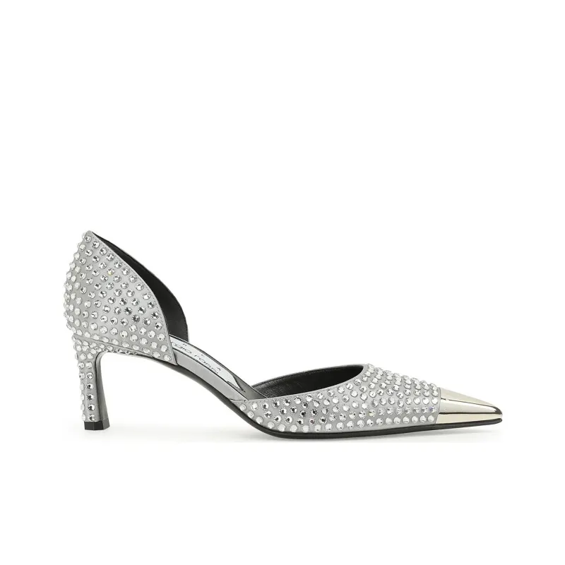 SERGIO ROSSI Slim Heel High Heels 5cm Women's Silver-1