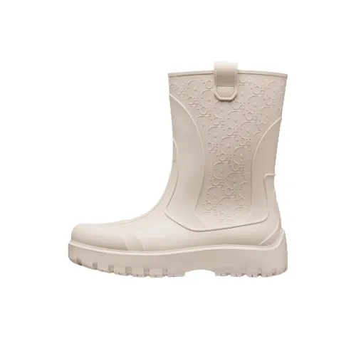 DIOR Garden Rain Boots Men's Ecru