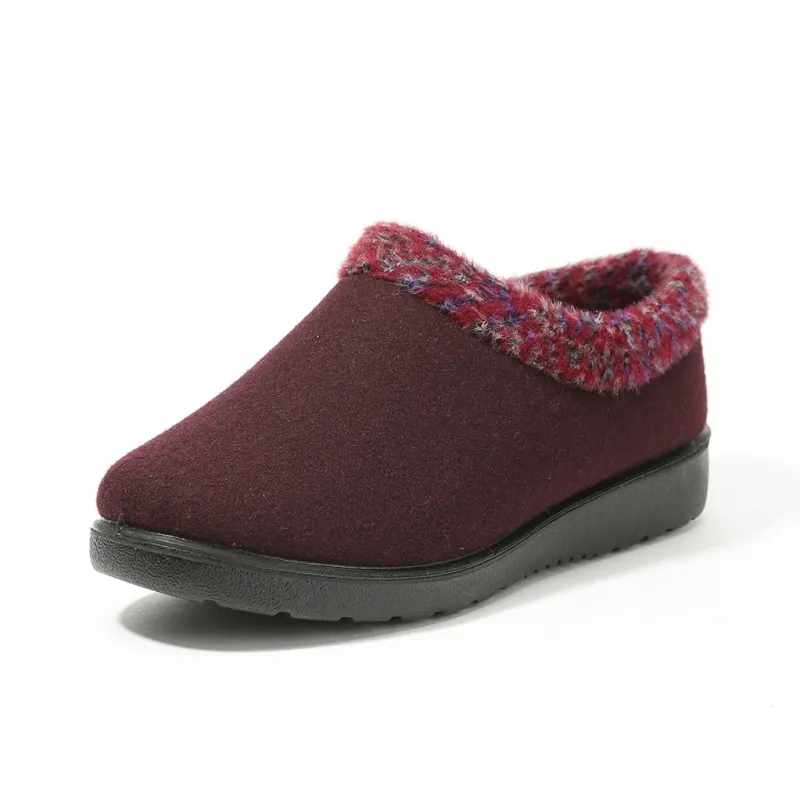 Old Meihua Casual Single Shoes Women's Fuchsia-2