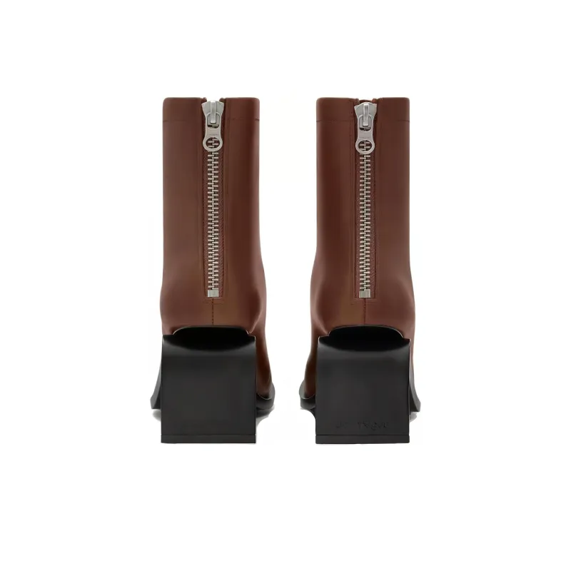 Courrèges Stream Leather Ankle Boots-3