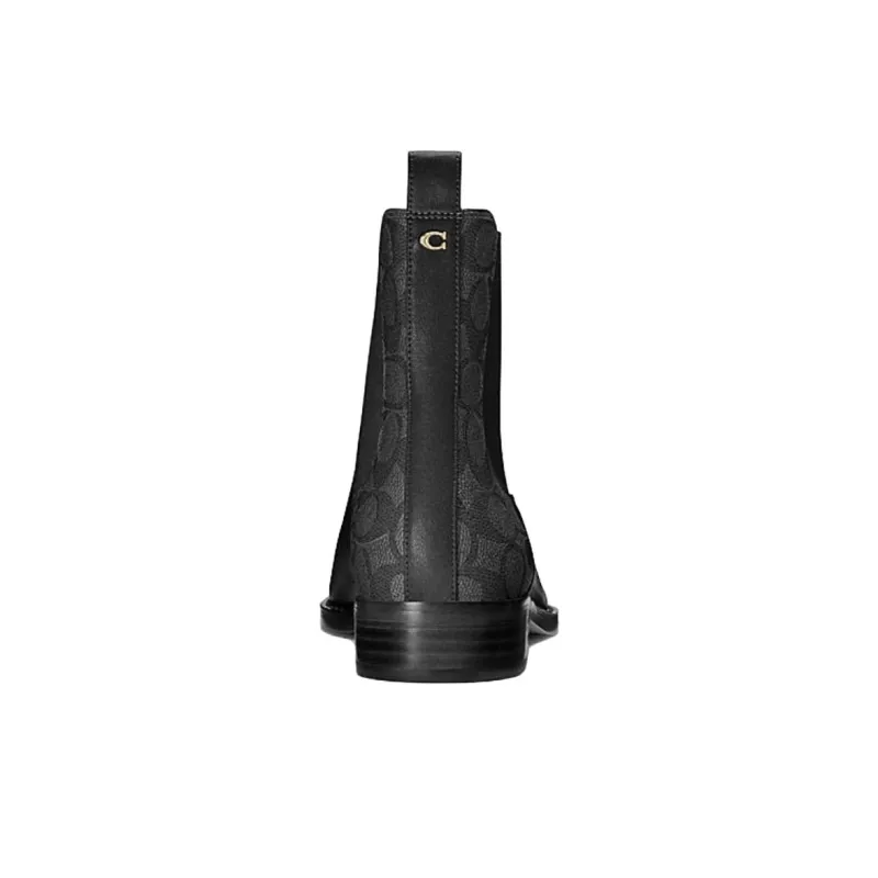 COACH Short Chelsea Boots Women's Black-4